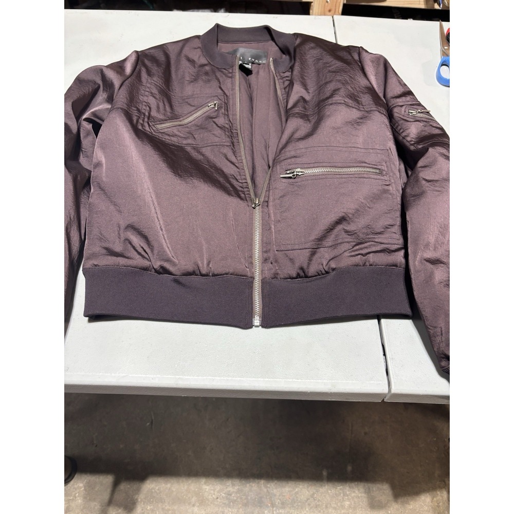 Yansi Fugel Purple Microfiber Jacket Sz S